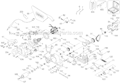 Page A Diagram and Parts List for Type 7 Porter Cable Sander Polisher